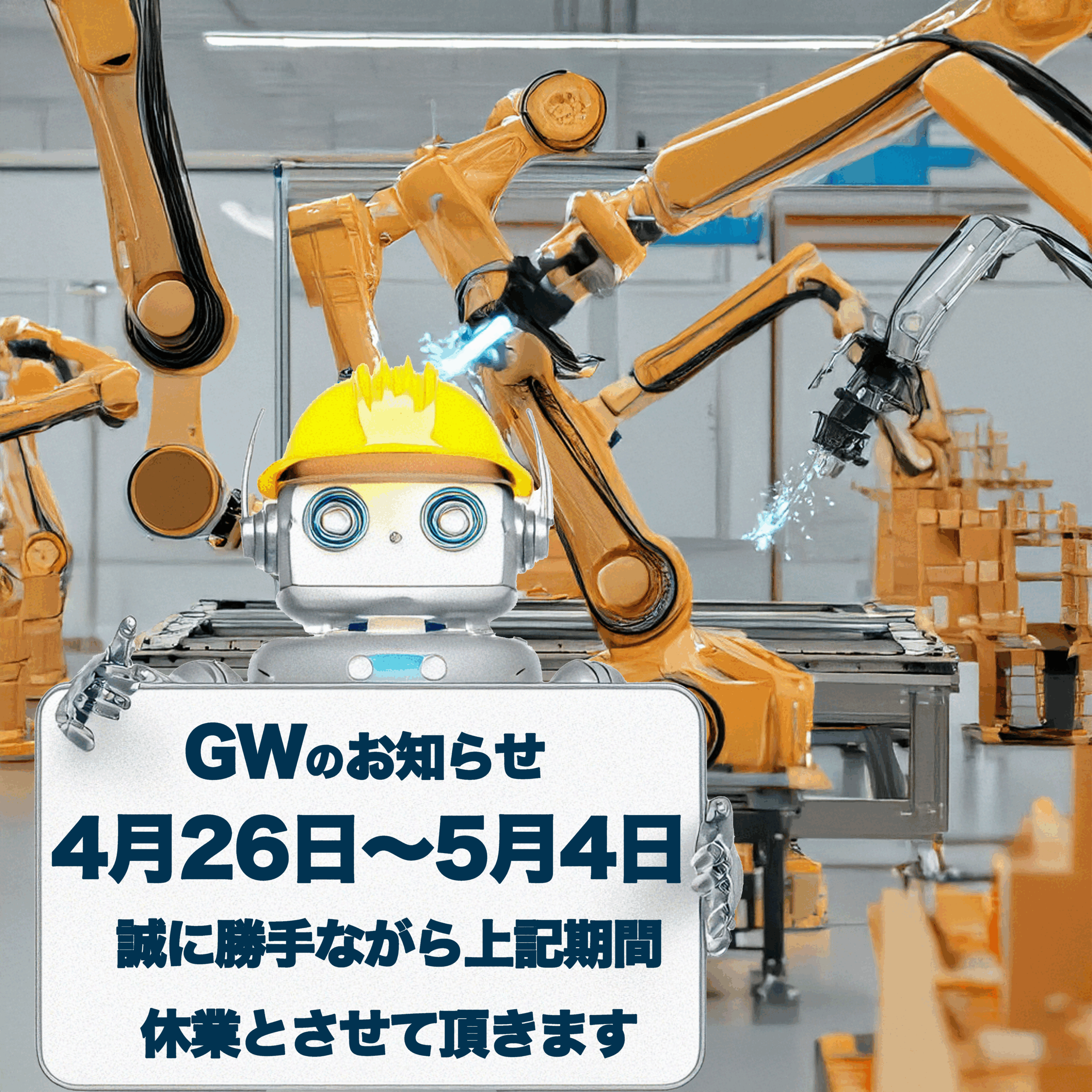 ゴールデンウィーク休暇のお知らせ